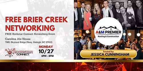 Free Brier Creek Rockstar Connect Networking Event (October, NC)