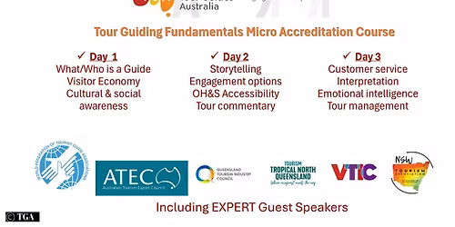 TOUR GUIDING FUNDAMENTALS - MICRO CREDENTIAL TRAINING COURSE (SYDNEY)