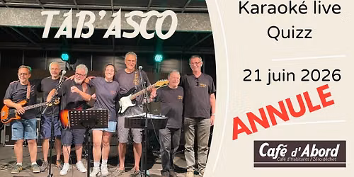 Karaok\u00e9 live \/ quizz by Tab'ASCO