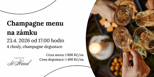 Champagne menu na z\u00e1mku