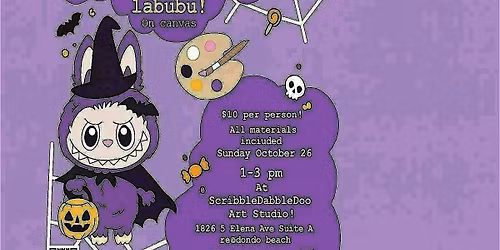 Paint a Halloween Labubu