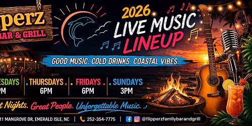 Live Music - Sunday, October 18: Swimming with the Sharks