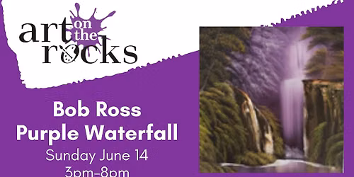 Bob Ross Purple Waterfall