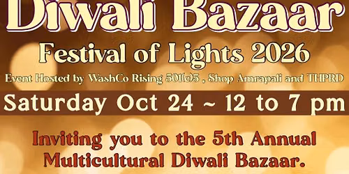 Diwali Bazaar PDX 2026