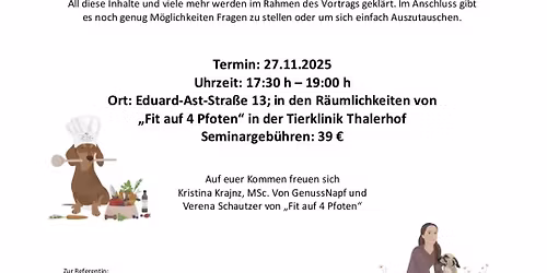 "Der Bewegungsapparat von Hunden: Ern\u00e4hrung optimieren & Nahrungserg\u00e4nzungsmittel sinnvoll einsetzen