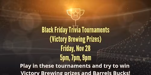 Black Friday Trivia Tournaments- AMI Play