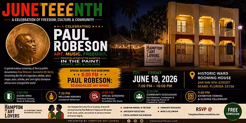 Movies Under a Simple Tree : Juenteenth Celebration Honoring Paul Robeson