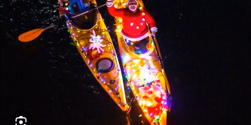 Christmas Lights Paddle Parade (Join us @ the clubhouse, Let's watch the parade together)