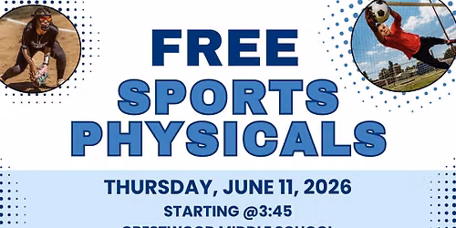 Free Sports Physicals — 1420 Great Bridge Blvd, Chesapeake, VA 23320-6422, United States