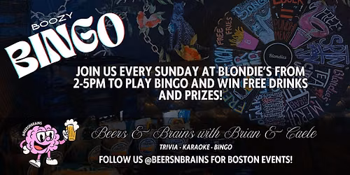 Boozy Bingo Sundays at Blondie's