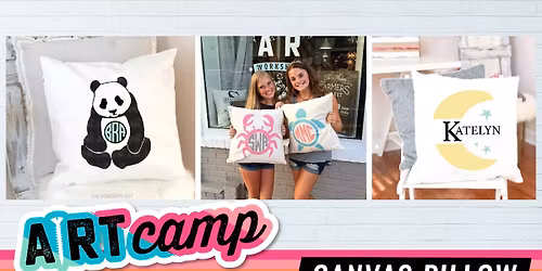 1 Day Summer Camp - Canvas Pillow Cover | AR Workshop