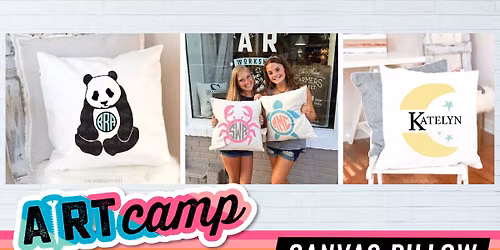 1 Day Summer Camp - Canvas Pillow Cover | AR Workshop