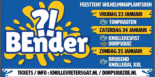 BEnder?! 23, 24 en 25 januari 2026