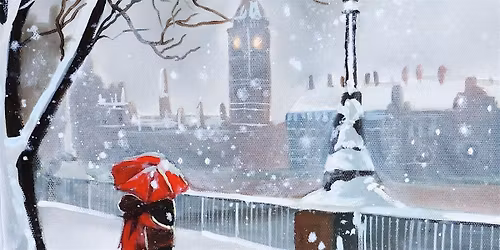 Paint Gordon Bruce's Couple Walking In Snowy London, London