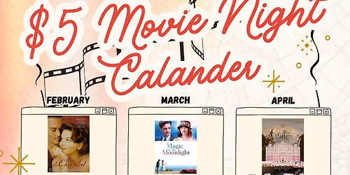 $5 Movie Night - Free Popcorn, All Ages