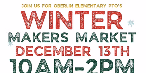 Oberlin PTO's Winter Makers Market 