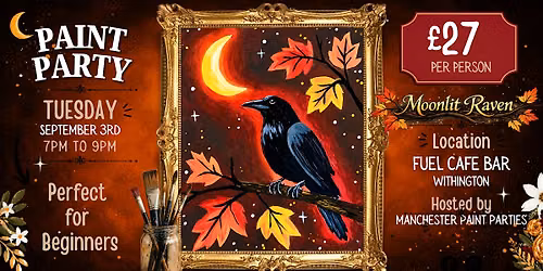 Moonlit Raven Paint Party