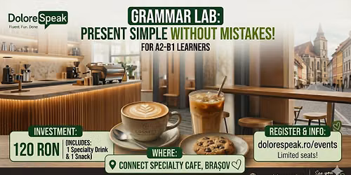 \ud83d\udca1 English Grammar Lab: Present Simple Without Mistakes! \u2615\ud83c\udf6a