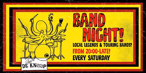 Live Band Night at Caf\u00e9 de Knoop Amsterdam