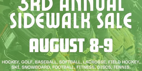 3rd Annual Sidewalk SALE