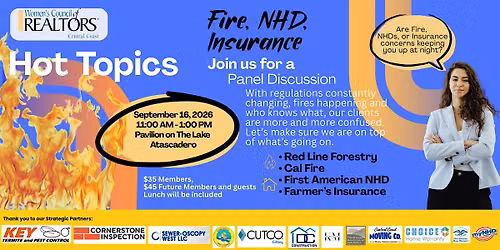 Hot Topics: Fire, NHD, and Insurance