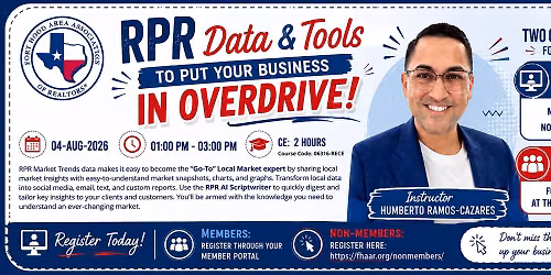RPR Data & Tools To Put Your Business In Overdrive 