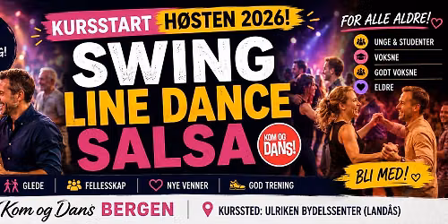 Nye dansekurs  - Swing \/ Line Dance \/ Salsa m.m.