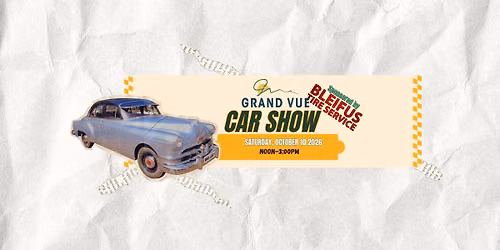 Grand Vue Car Show Sponsored by Bleifus Tire Service