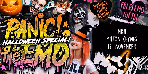 Panic At The Emo: Halloween Special Club Night at MK11, Milton Keynes