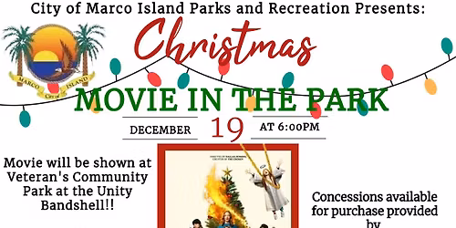 Marco Island Christmas Movie in the Park