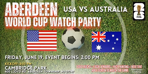 Aberdeen World Cup Watch Party: USA vs Australia