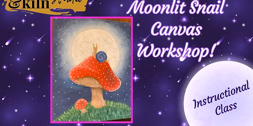 Moonlit Snail Canvas