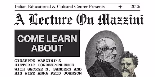 A Lecture On Giuseppe Mazzini