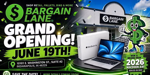 Bargain Lane Indy Grand Opening