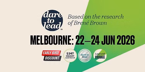 Dare to Lead\u2122 Melbourne | 22nd to 24th June 2026