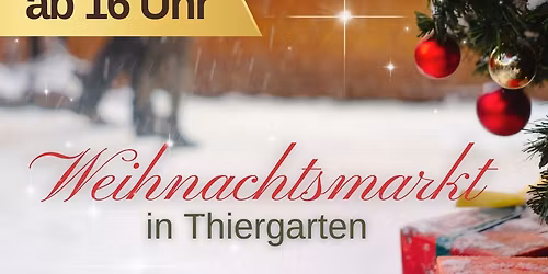Weihnachtsmarkt Thiergarten \/ Plauen