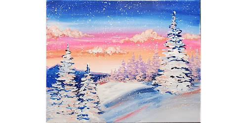 Warm Winter Scene - Paint and Sip in Cincinnati | Classpop!\u2122