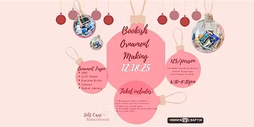 Bookish Ornament Making 2.0