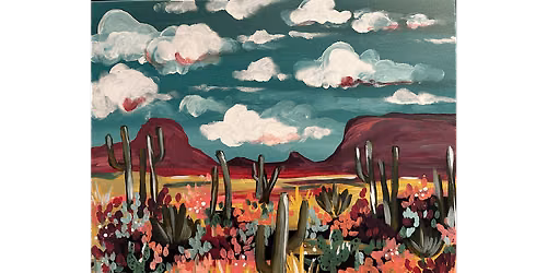 Dusty Desert Blooms - Paint and Sip in Phoenix | Classpop!\u2122