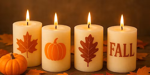 Fall Candle Decorating