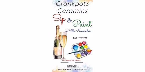 Crankpots Sip n Paint Novemver 29th 2025