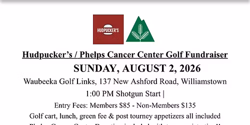 Hudpuckers\/Phelps Cancer Center Golf Fundraiser 