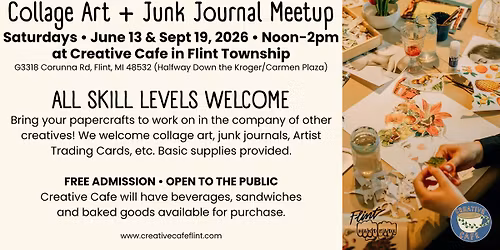 Collage Art + Junk Journal Meetup at Creative Cafe
