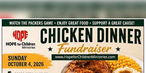 Chicken Dinner and Packers Game Fundraiser - Hope for Children (hosted by the Knights of Columbus)