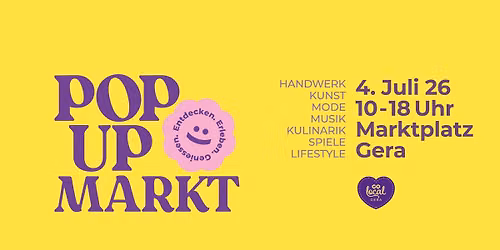 Pop Up Markt Gera 2026