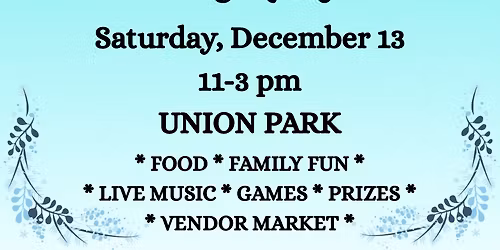 Horizon Park Winter Festival!