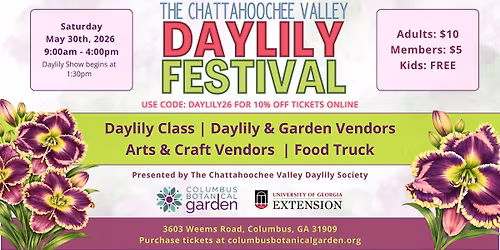 Chattahoochee Valley Daylily Festival