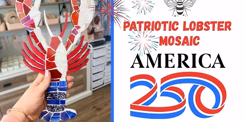 Patriotic Lobster Mosaic - Celebrate Americas 250th Anniversary