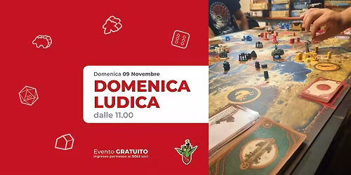 Domenica Ludica - 09 Novembre 2025 dalle ore 11.00