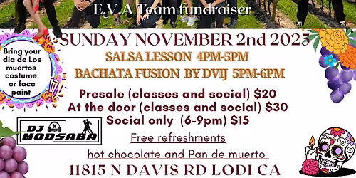 Dia de los muertos social\/ E.V.A team fundraiser
